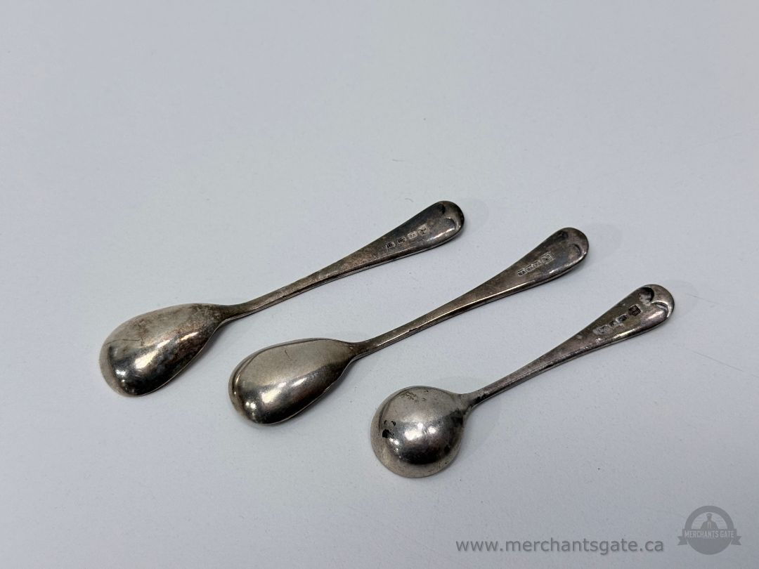 Vintage Silverplate Demitasse Spoons Set of Three