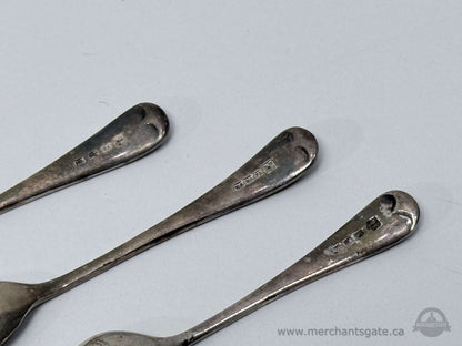 Vintage Silverplate Demitasse Spoons Set of Three