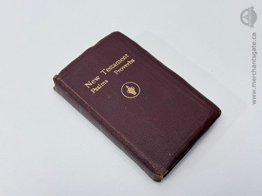 New Testament Psalms and Proverbs Pocket Bible Burgundy Hardcover