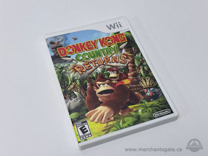 Donkey Kong Country Returns Nintendo Wii Game with Case Manual and Original Disc