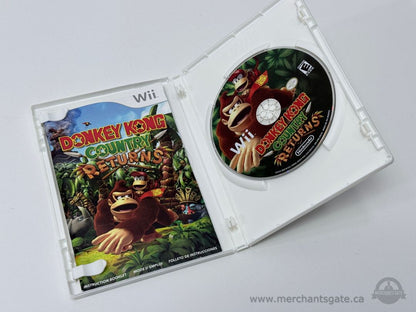 Donkey Kong Country Returns Nintendo Wii Game with Case Manual and Original Disc