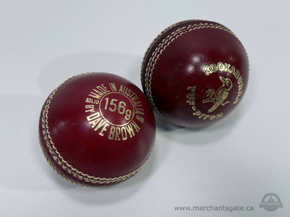 Kookaburra Platypus 156g Red Cricket Balls Made in Australia Dave Brown Googly