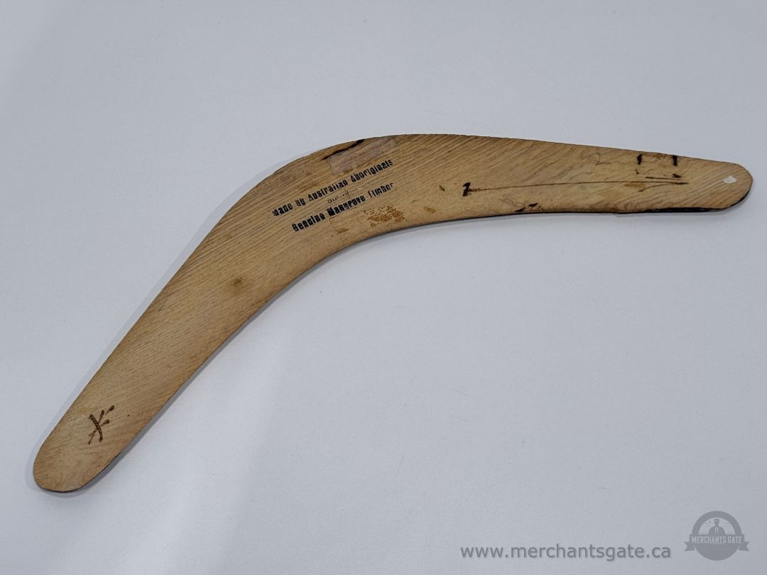 Vintage Australian Aboriginal Souvenir Boomerang Genuine Kangaroo Timber