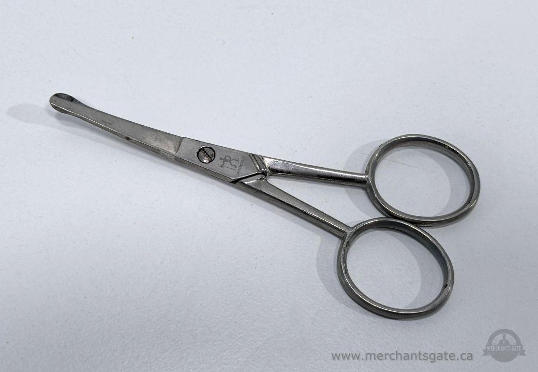 Vintage Henckels Stainless Steel Curved Blade Scissors 4 Inch Germany