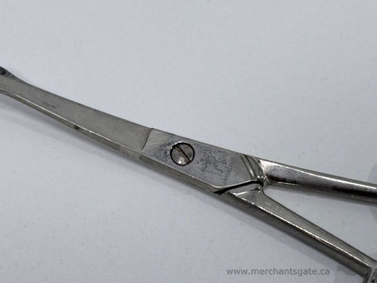 Vintage Henckels Stainless Steel Curved Blade Scissors 4 Inch Germany