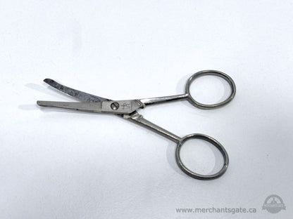 Vintage Henckels Stainless Steel Curved Blade Scissors 4 Inch Germany