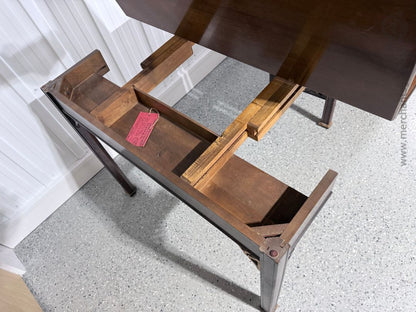 Vintage 1940s–1960s Wheeler Limited Mahogany Gate Leg Extension Table – 76" with Leaves