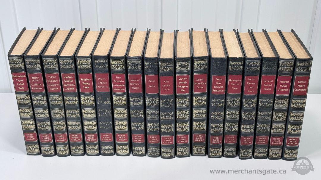 Nobel Prize Library Complete 20 Volume Set 1971 Hardcover Classics Collection