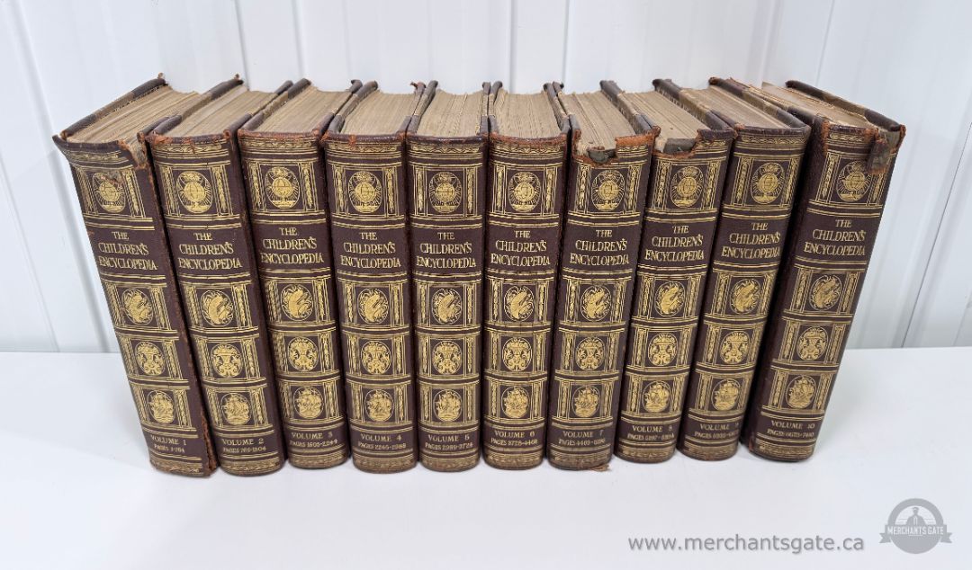 Vintage The Childrens Encyclopedia Complete 10 Volume Set Arthur Mee Illustrated