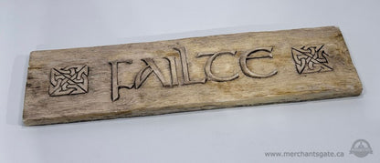 Celtic “Failte” Ceramic Wall Plaque 25” Rustic Decor