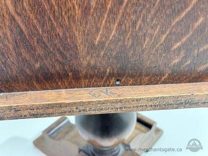 Vintage Wooden Sewing Cabinet Side Table 3 Drawers Drop Leaf