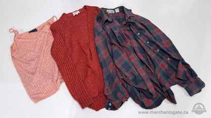 Vintage Women’s Clothing Lot Small Medium Tops Sweaters Denim Plaid