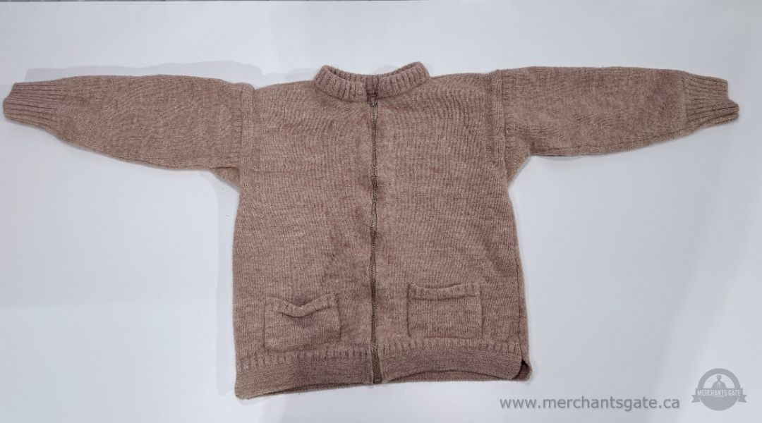 Vintage Guernsey Guernseys 100% Pure New Wool Zip Cardigan Sweater British Isles – 1980s