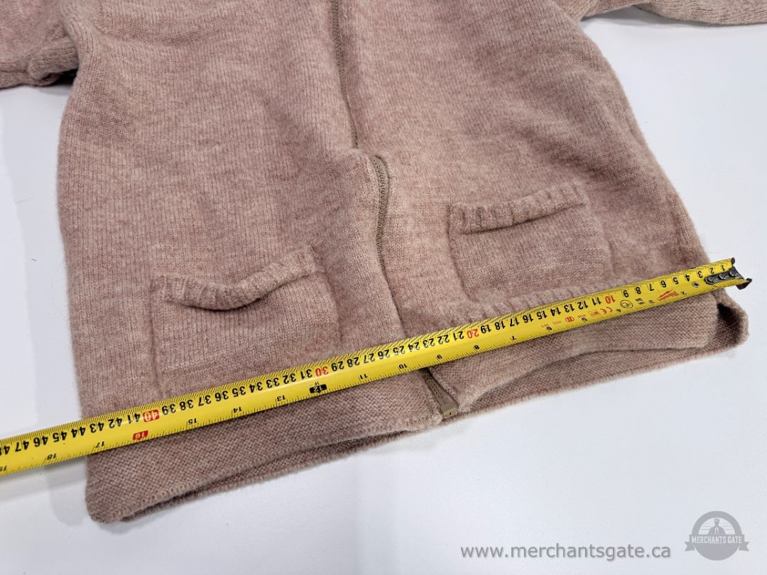 Vintage Guernsey Guernseys 100% Pure New Wool Zip Cardigan Sweater British Isles – 1980s