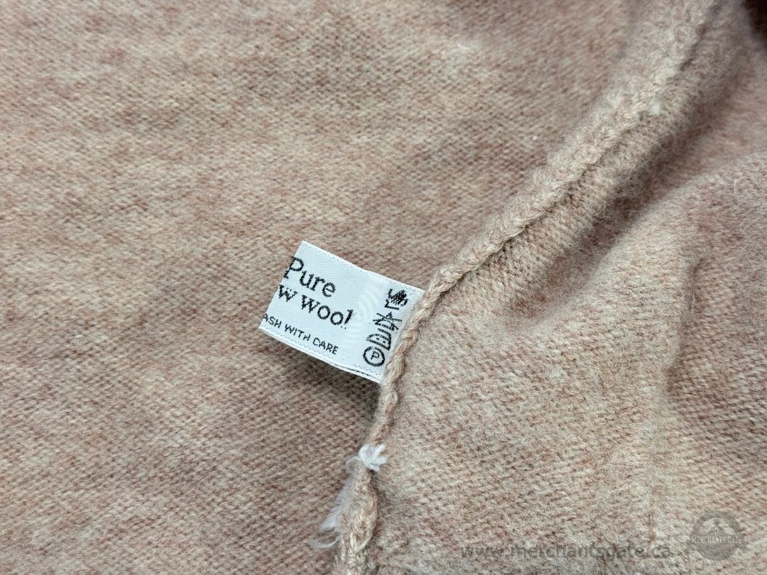 Vintage Guernsey Guernseys 100% Pure New Wool Zip Cardigan Sweater British Isles – 1980s