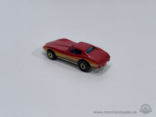 Vintage Hot Wheels Corvette Stingray Red Diecast Car Hong Kong