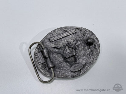 Vintage Buffalo Skull Western Belt Buckle M-8 Made in USA