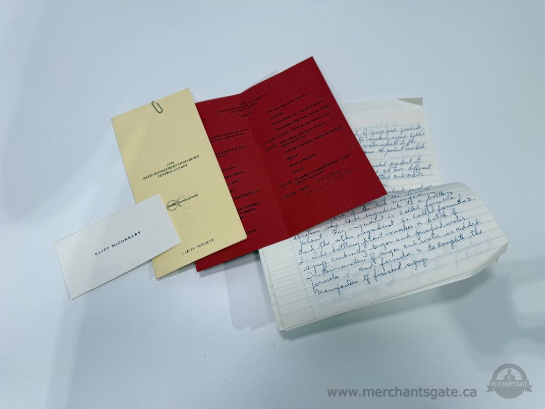 1979 Coca-Cola Central Canada Sales Management Conference Lot Folder Ephemera