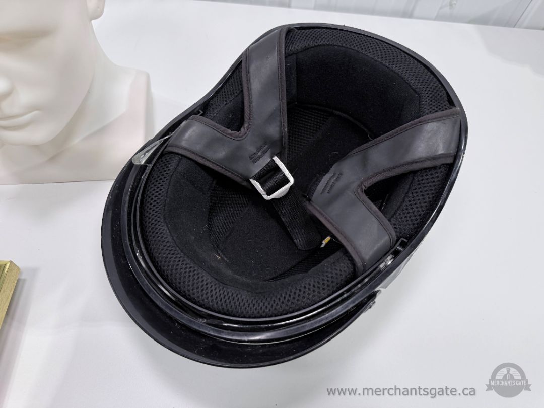 Alto DDV Motorcycle Helmet Size L Black Full Face with Clear Visor