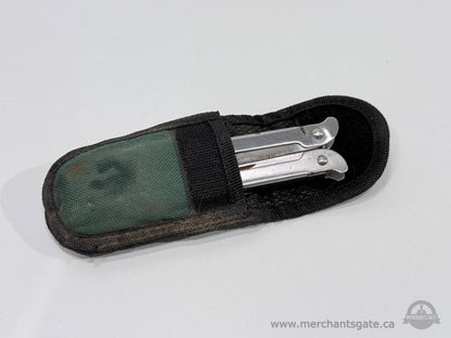 Compact Stainless Steel Multi Tool Pliers Pocket Tool with Nylon Belt Pouch