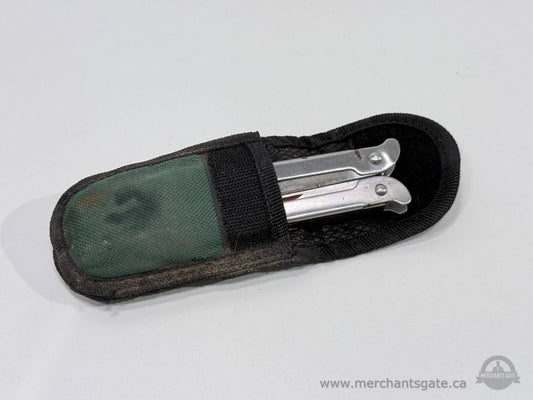 Compact Stainless Steel Multi Tool Pliers Pocket Tool with Nylon Belt Pouch