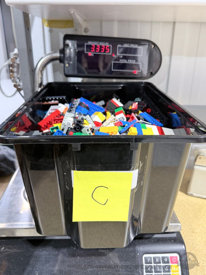 Bulk LEGO Lot 7.3 lbs Mixed Bricks Plates Panels Wheels Parts Pieces TOTE C