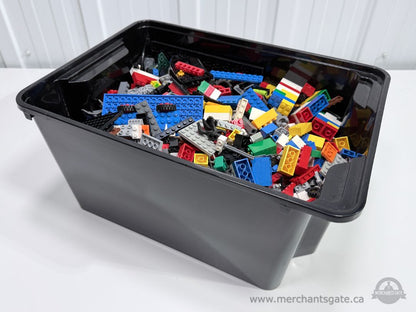 Bulk LEGO Lot 7.3 lbs Mixed Bricks Plates Panels Wheels Parts Pieces TOTE C