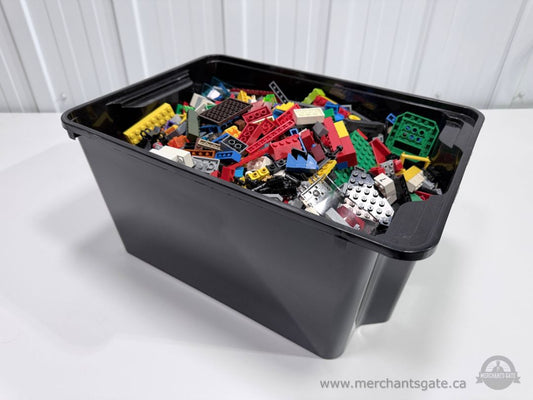 Bulk LEGO Lot 7.8 lbs Mixed Bricks Plates Panels Parts Pieces TOTE F