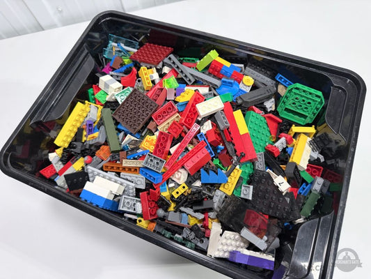 Bulk LEGO Lot 7.8 lbs Mixed Bricks Plates Panels Parts Pieces TOTE F