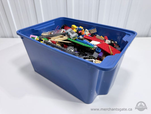 Bulk LEGO Lot 8.0 lbs Mixed Bricks Plates Panels Wheels Windows Vehicle Parts City Building Pieces TOTE J