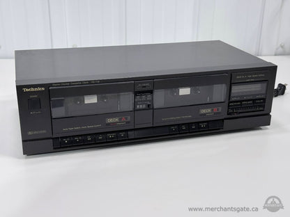 Technics RS T18 Stereo Double Cassette Deck Dolby System Tested Working