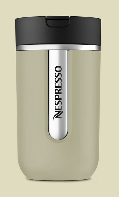 New Nespresso Travel Mug Small Sage Green Coffee Tumbler Thermo Cup