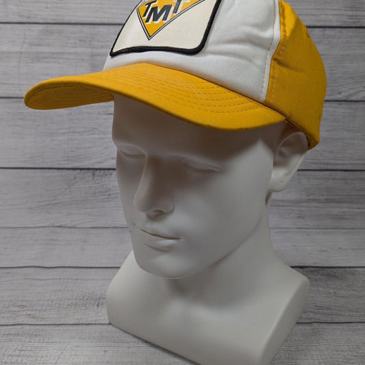 Vintage 80's TMT The Mark of Experience Yellow Foam Front Truckers Hat