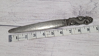 Vintage Gero Silverplate Letter Opener – Ornate Handle – 9.5"