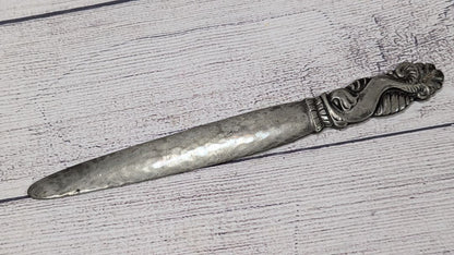 Vintage Gero Silverplate Letter Opener – Ornate Handle – 9.5"