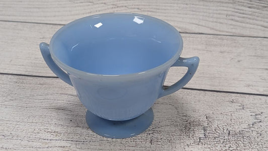 Pyrex Made in Canada Delphite Blue Sugar Bowl