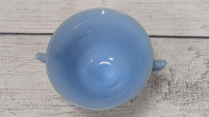 Pyrex Made in Canada Delphite Blue Sugar Bowl