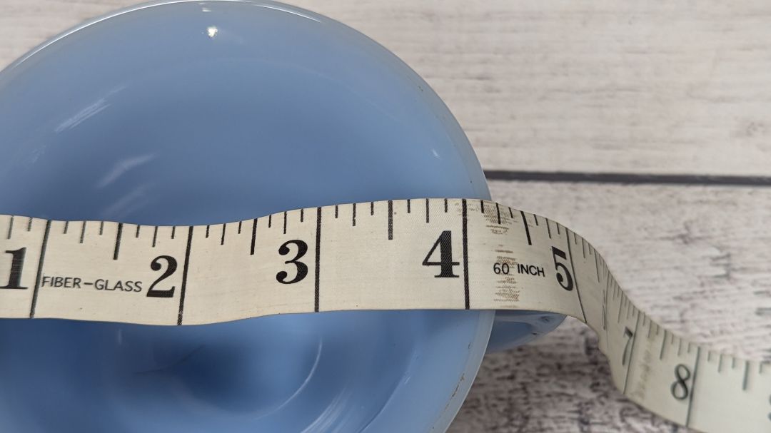 Pyrex Made in Canada Delphite Blue Sugar Bowl