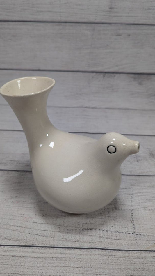 White Dove Stu Thompson Pottery Associated w/ Dog River Pottery Strawberry Hill