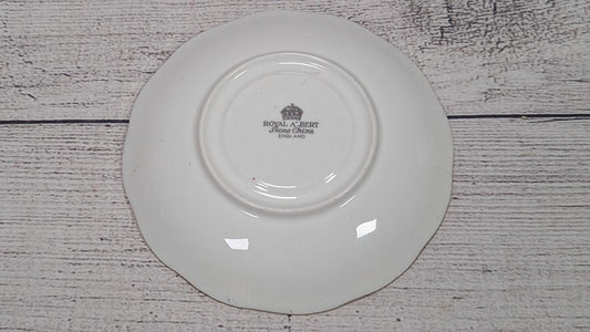 Royal Albert Rose Gold Gilt Cabbage Rose 5 3/4" Plate