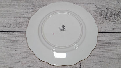 Royal Albert Crown China Rose Gold Gilt Cabbage Rose 6" 3/4" Plate