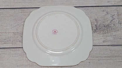 Royal Albert Rose Gold Gilt Cabbage Rose 7" Plate