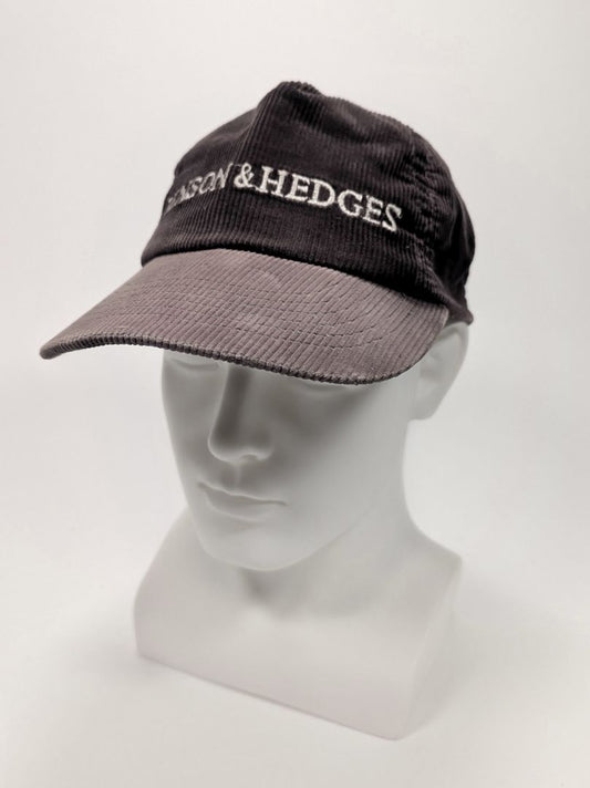 Vintage Benson And Hedges Snapback Hat Cap Adjustable Purple Blue Corduroy