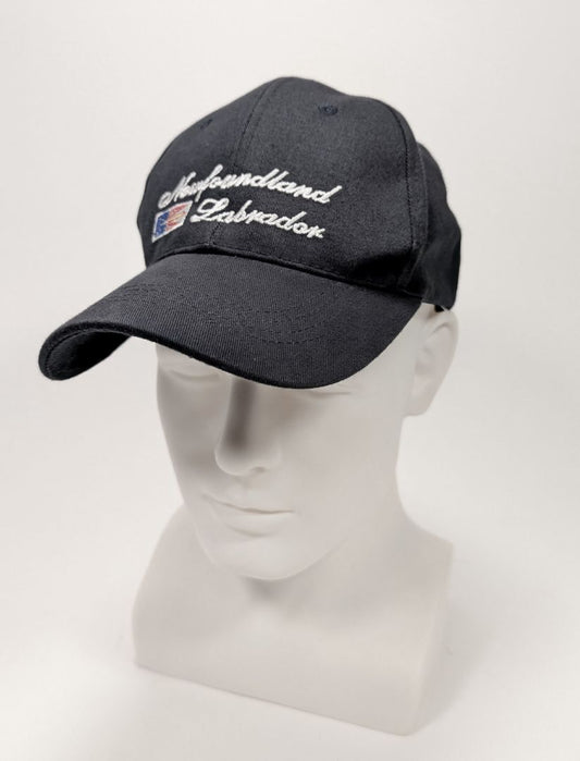 New! Newfoundland Labrador Embroidered Navy Blue Hat
