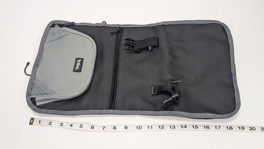 Totes Travel Toiletries Black & Gray Nylon Travel Kit Bag