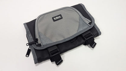 Totes Travel Toiletries Black & Gray Nylon Travel Kit Bag