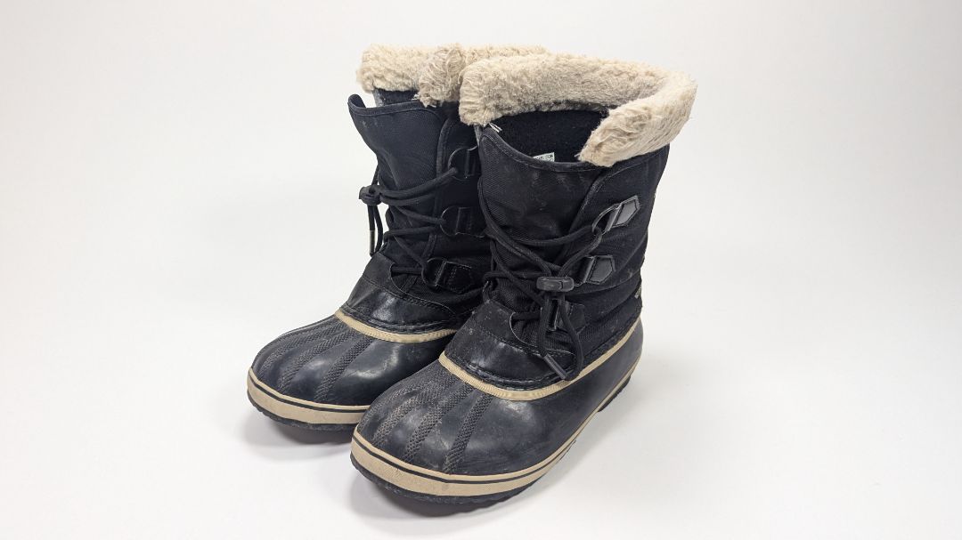 Sorel Kid's Yoot Pac Nylon Waterproof Black Size 7