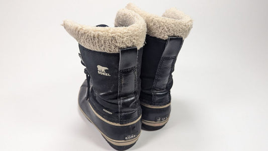 Sorel Kid's Yoot Pac Nylon Waterproof Black Size 7