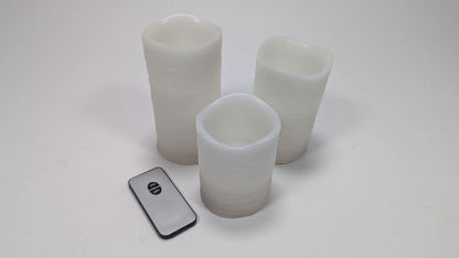 3 Pcs LED Twinkling Candles + Remote