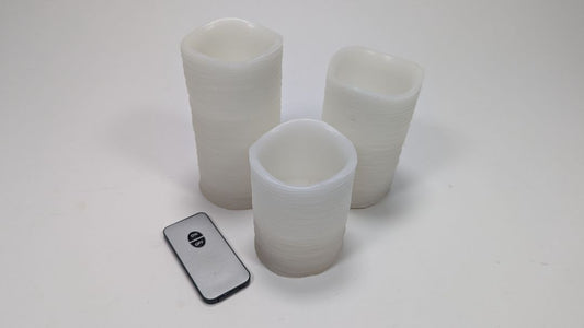 3 Pcs LED Twinkling Candles + Remote